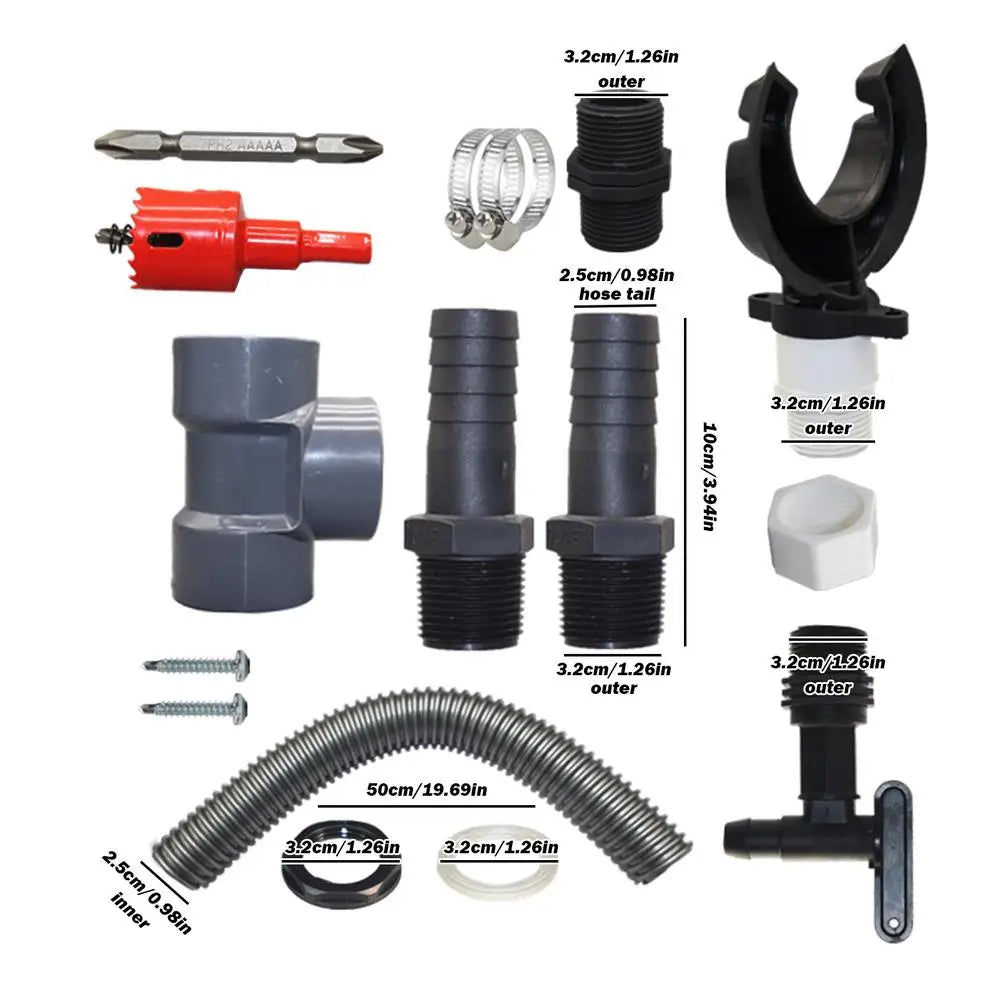 Rainwater Harvesting System - Efficient Rain Barrel Kit for Collection from Gutters