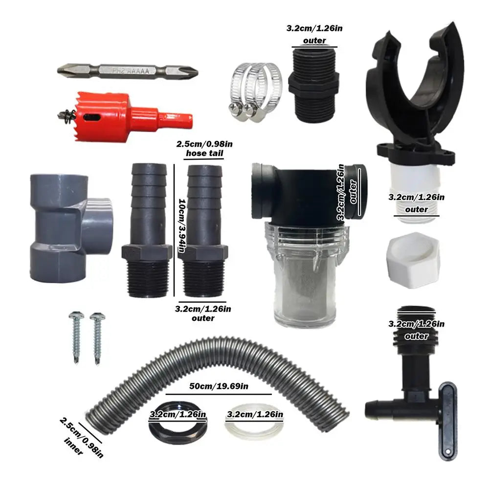 Rainwater Harvesting System - Efficient Rain Barrel Kit for Collection from Gutters