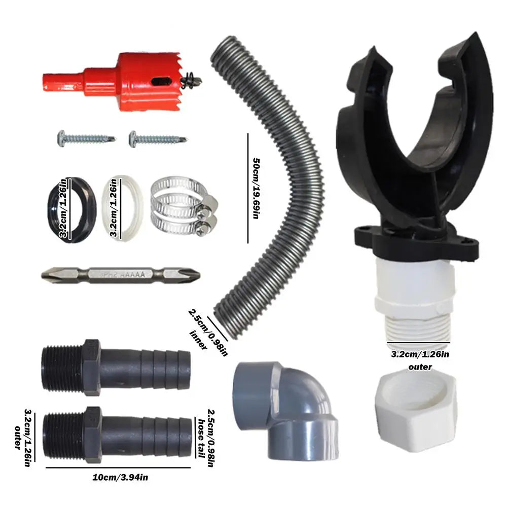 Rainwater Harvesting System - Efficient Rain Barrel Kit for Collection from Gutters