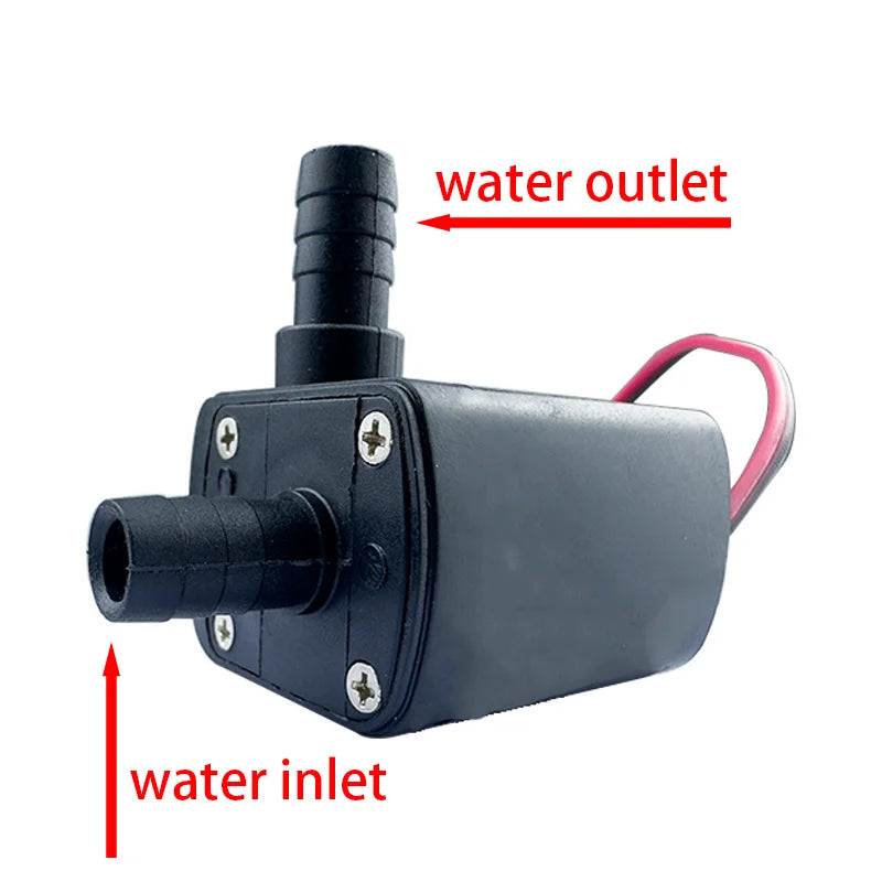 Submersible Water Pump 12V 4.8W/24V 5.8W High Pressure Electric Pump for Aquariums and Water Systems