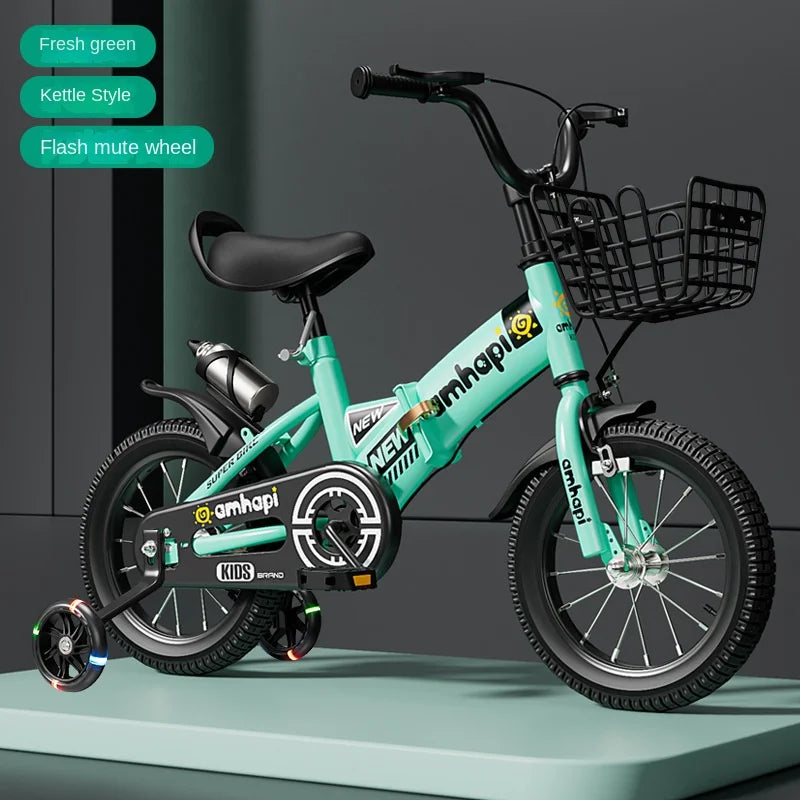 Children's Folding Bicycle Baby Stroller 12-20 Inch for Boys and Girls (Ages 2-10) - New Model 2024