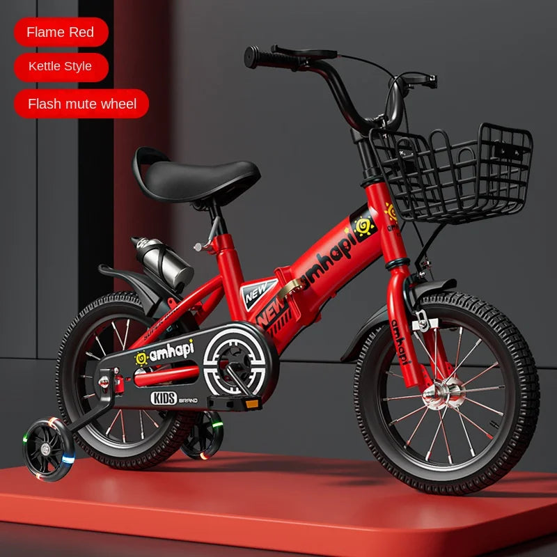 Children's Folding Bicycle Baby Stroller 12-20 Inch for Boys and Girls (Ages 2-10) - New Model 2024