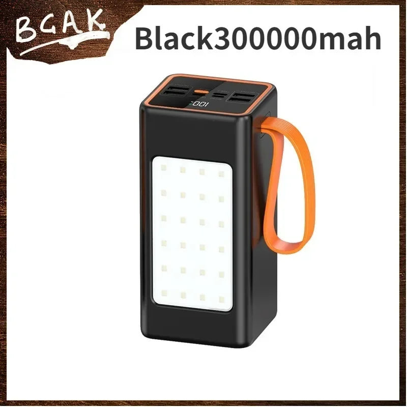 500000mAh 100000mAh 200000mAh 300000mAh Upgraded Version Super Powerbank Fast Charge Portable Power Bank Super Large Capacity