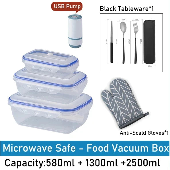 Eco-Friendly Vacuum Food Storage Box – Keep Your Food Fresh & Organized