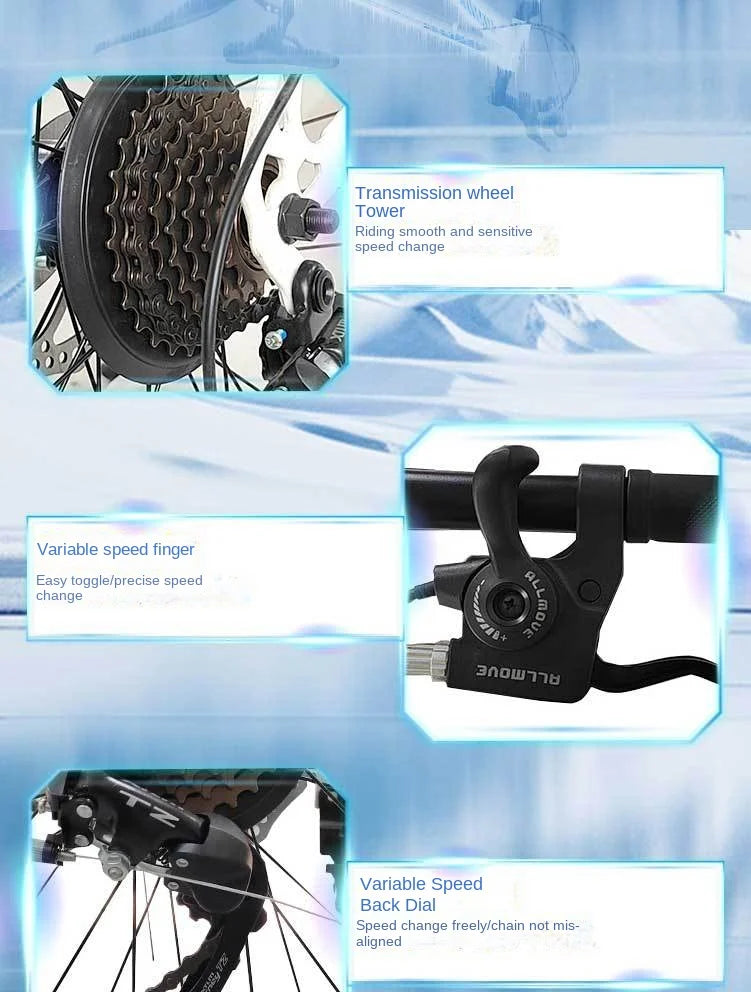 Mountain Bike with Dual Disc Brakes, High Carbon Steel Frame for Enhanced Load-Bearing Capacity, Provides Protection for Cycling