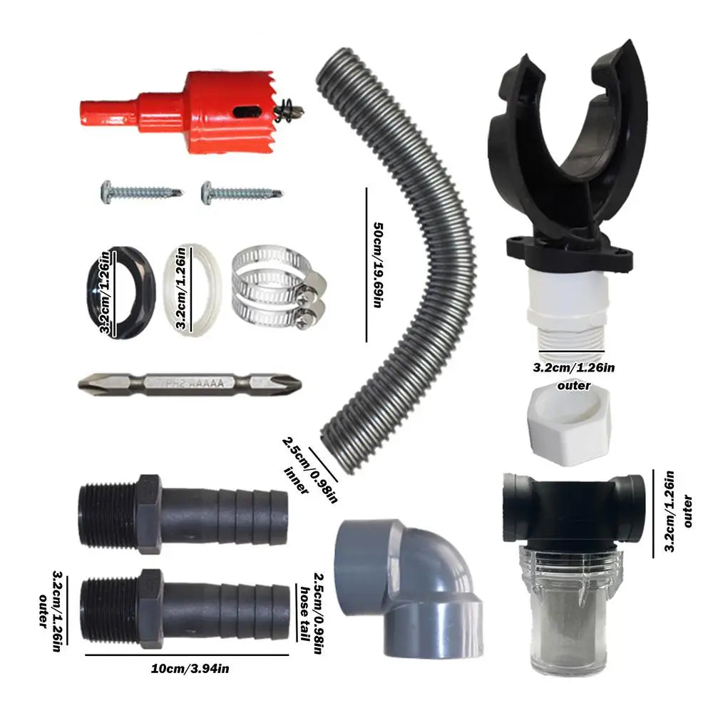 Rainwater Harvesting System - Efficient Rain Barrel Kit for Collection from Gutters