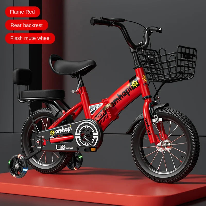 Children's Folding Bicycle Baby Stroller 12-20 Inch for Boys and Girls (Ages 2-10) - New Model 2024