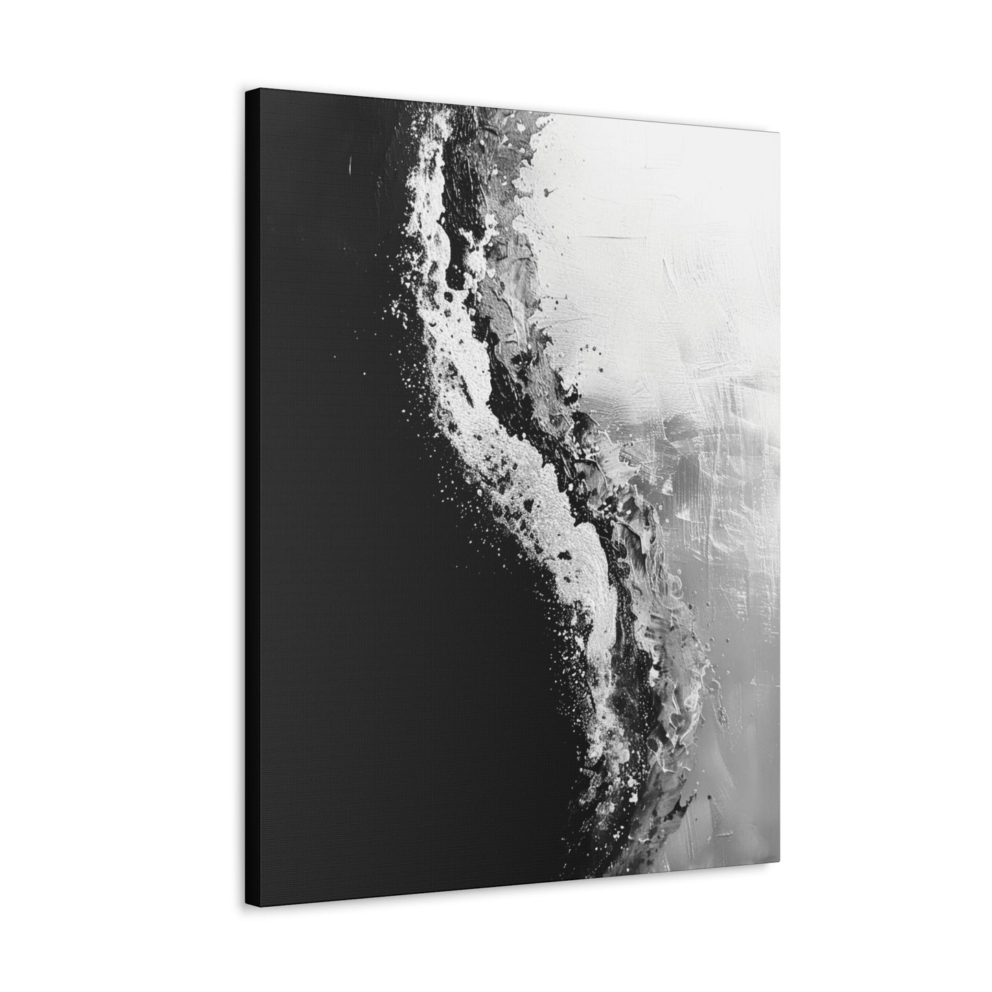 Yin Yang Shore - Canvas b&w Wall Art