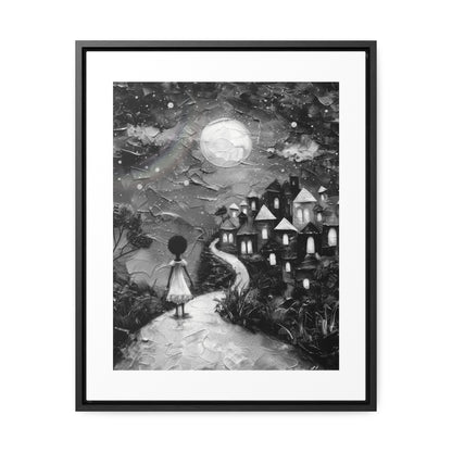 Path to Abundance I - Framed Canvas b&w Wall Art