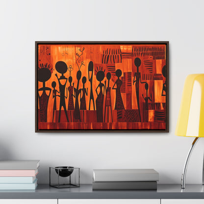 Harmony Unveiled - Framed Canvas Wall Art