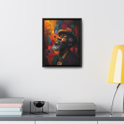 Gratitude's Whisper ተመስገን አምላኬ - Framed Canvas Wall Art