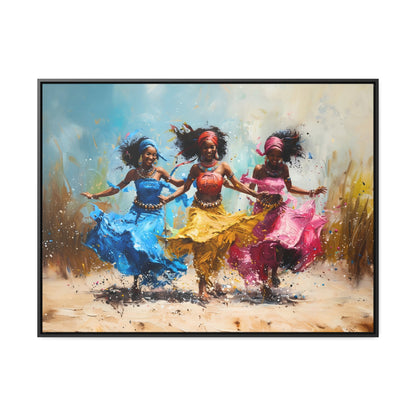 Windswept Rhythm - Framed Canvas Wall Art