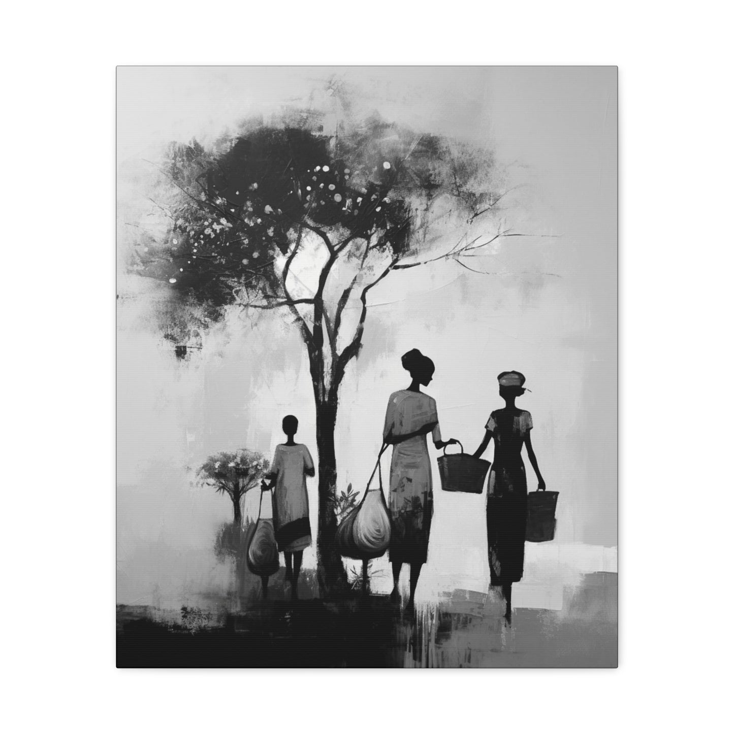 Baskets of Bond and Grace - Canvas b&w Wall Art