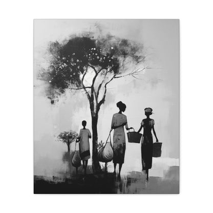 Baskets of Bond and Grace - Canvas b&w Wall Art