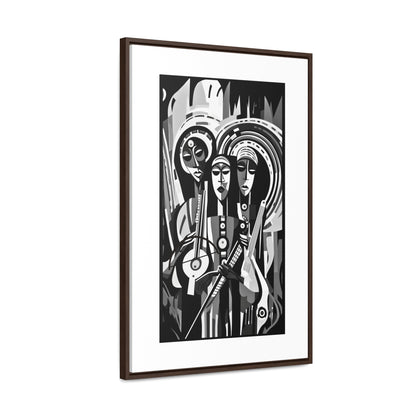The Masinko Maestro - Framed Canvas b&w Wall Art