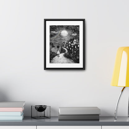 Path to Abundance I - Framed Canvas b&w Wall Art