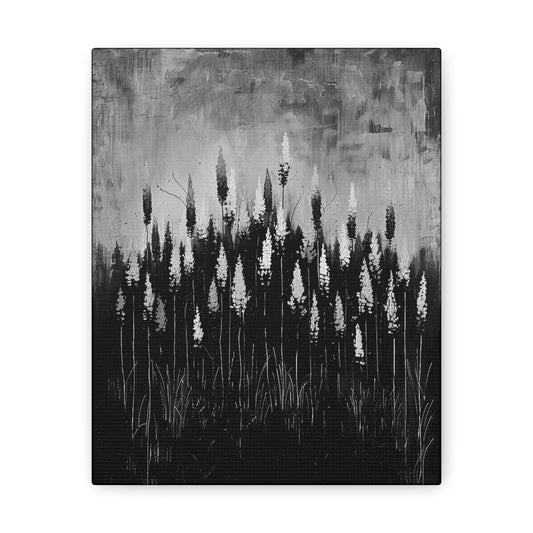 The Calm Before the Bloom - Canvas b&w Wall Art