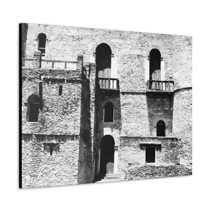 Whispers in Stone - Canvas Photography b&w