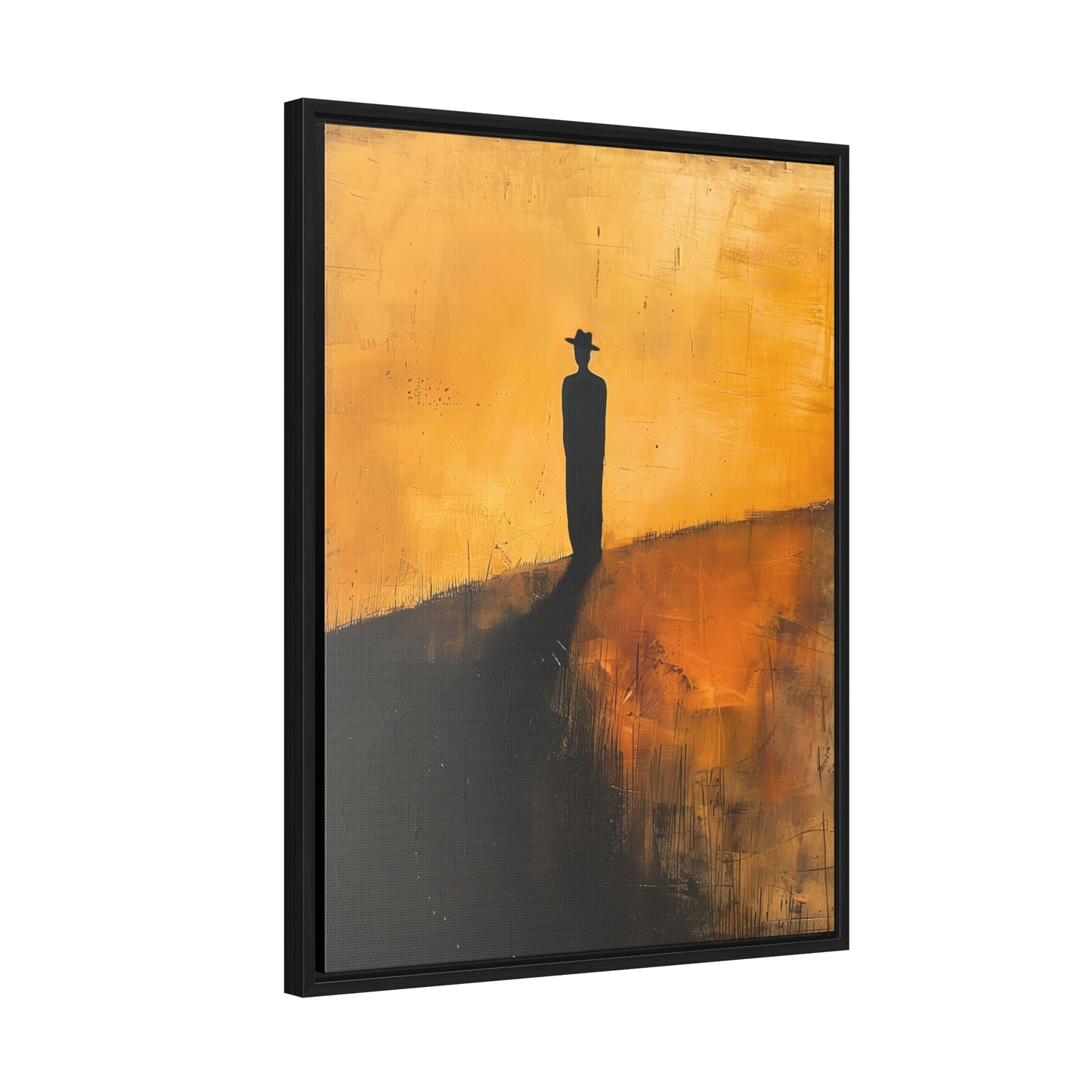 Alone, not Lonely - Framed Canvas Wall Art