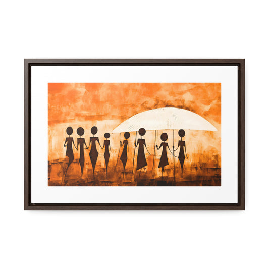 ስንቅ's Divine Design - Framed Canvas Wall Art