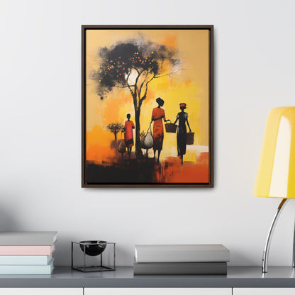 Baskets of Bond and Grace - Framed Canvas Wall Art
