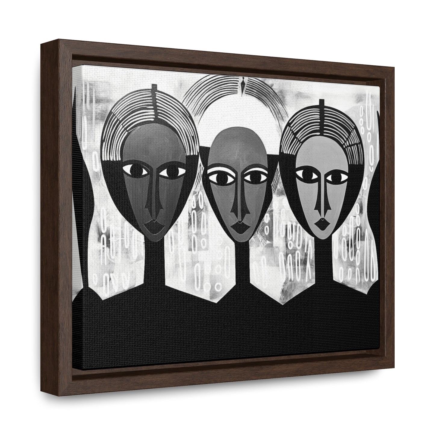 Guardian Angels - Framed Canvas b&w Wall Art