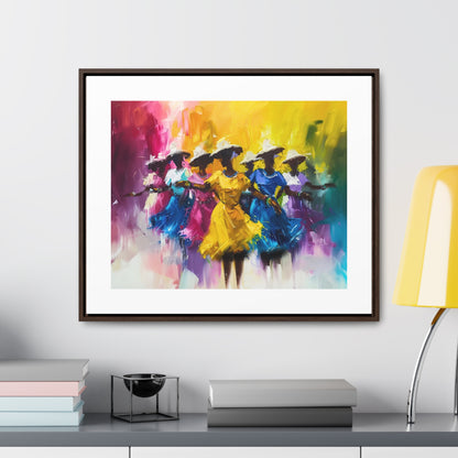 Rhythms of Joy - Framed Canvas Wall Art