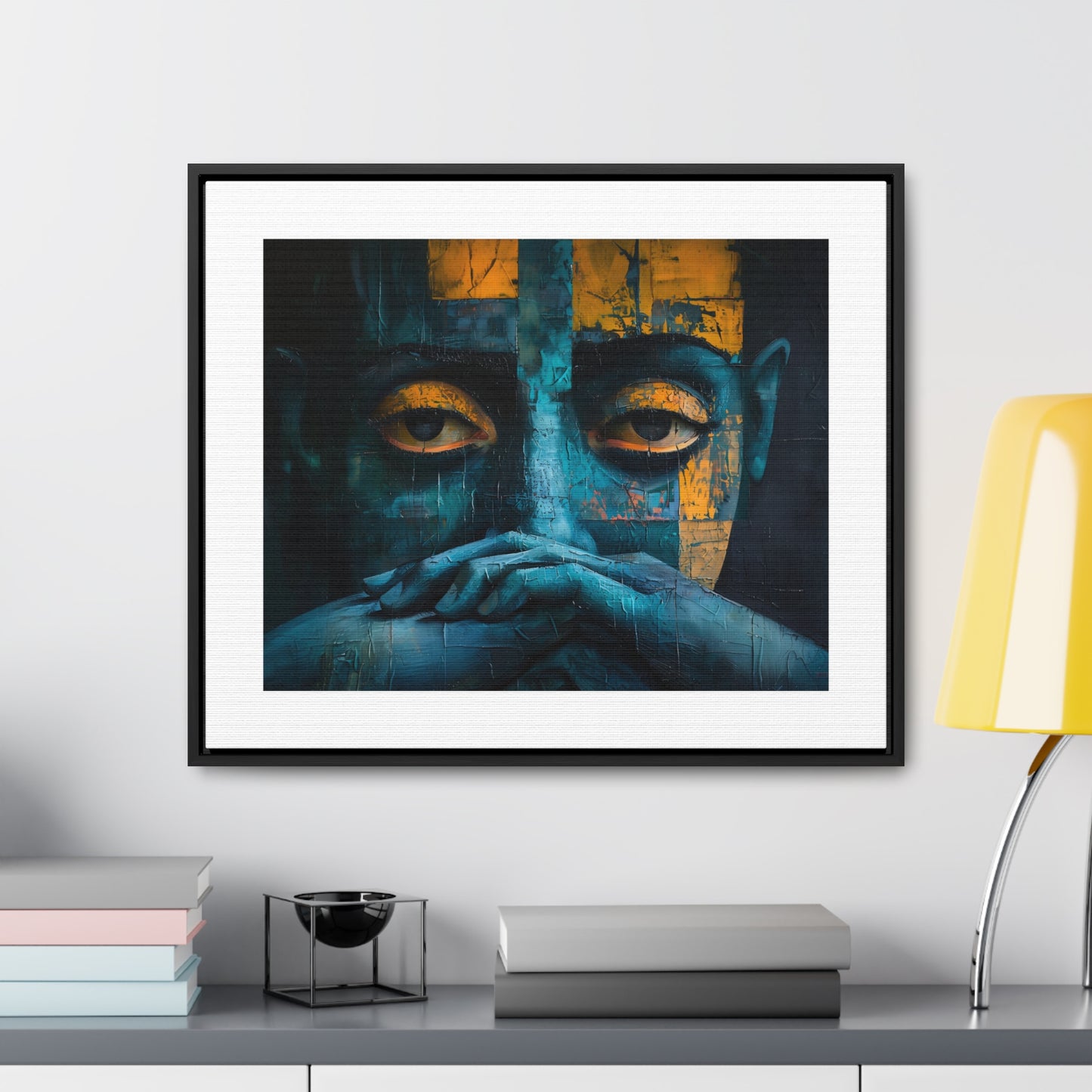 Silent Contemplation - Framed Canvas Wall Art