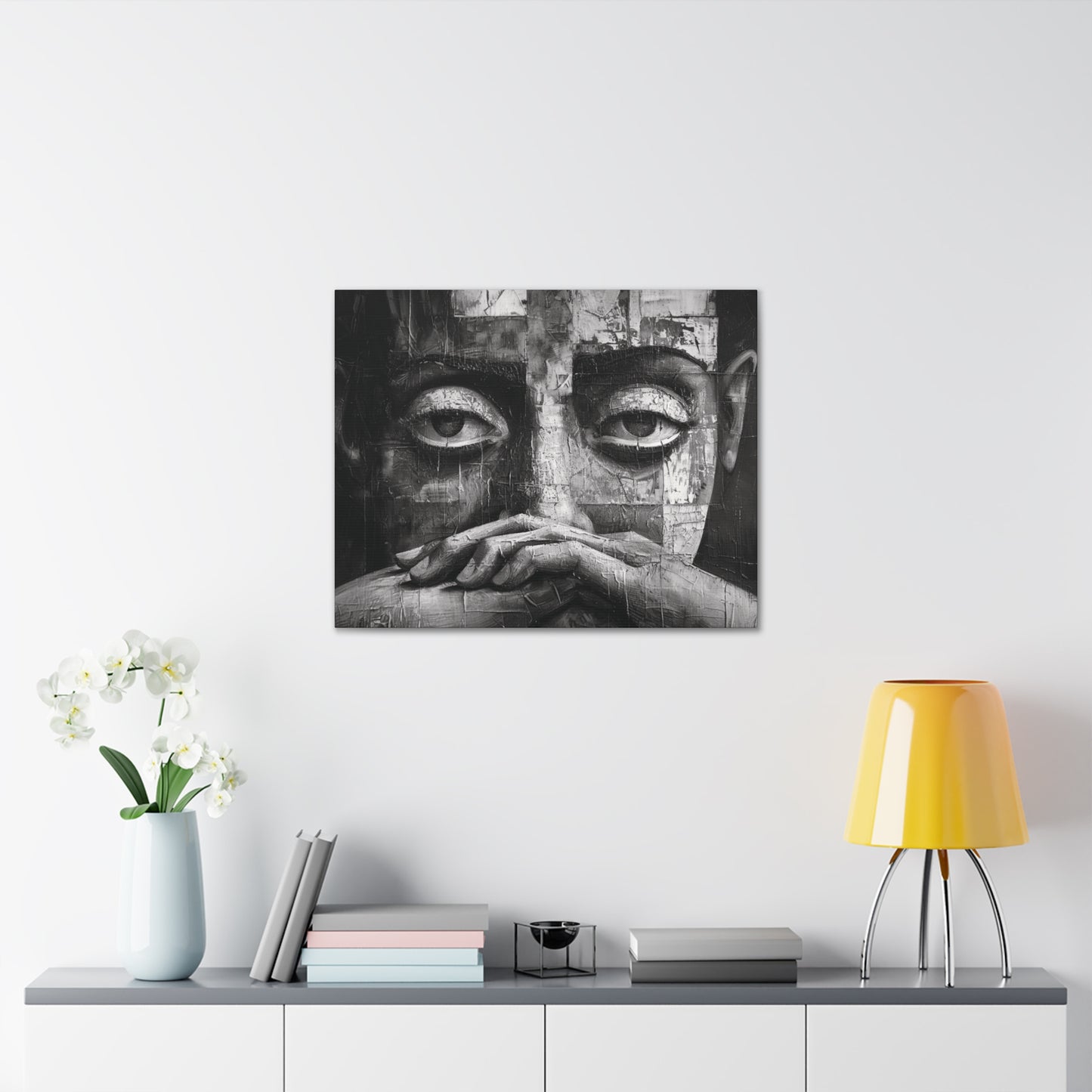 Silent Contemplation - Canvas b&w Wall Art