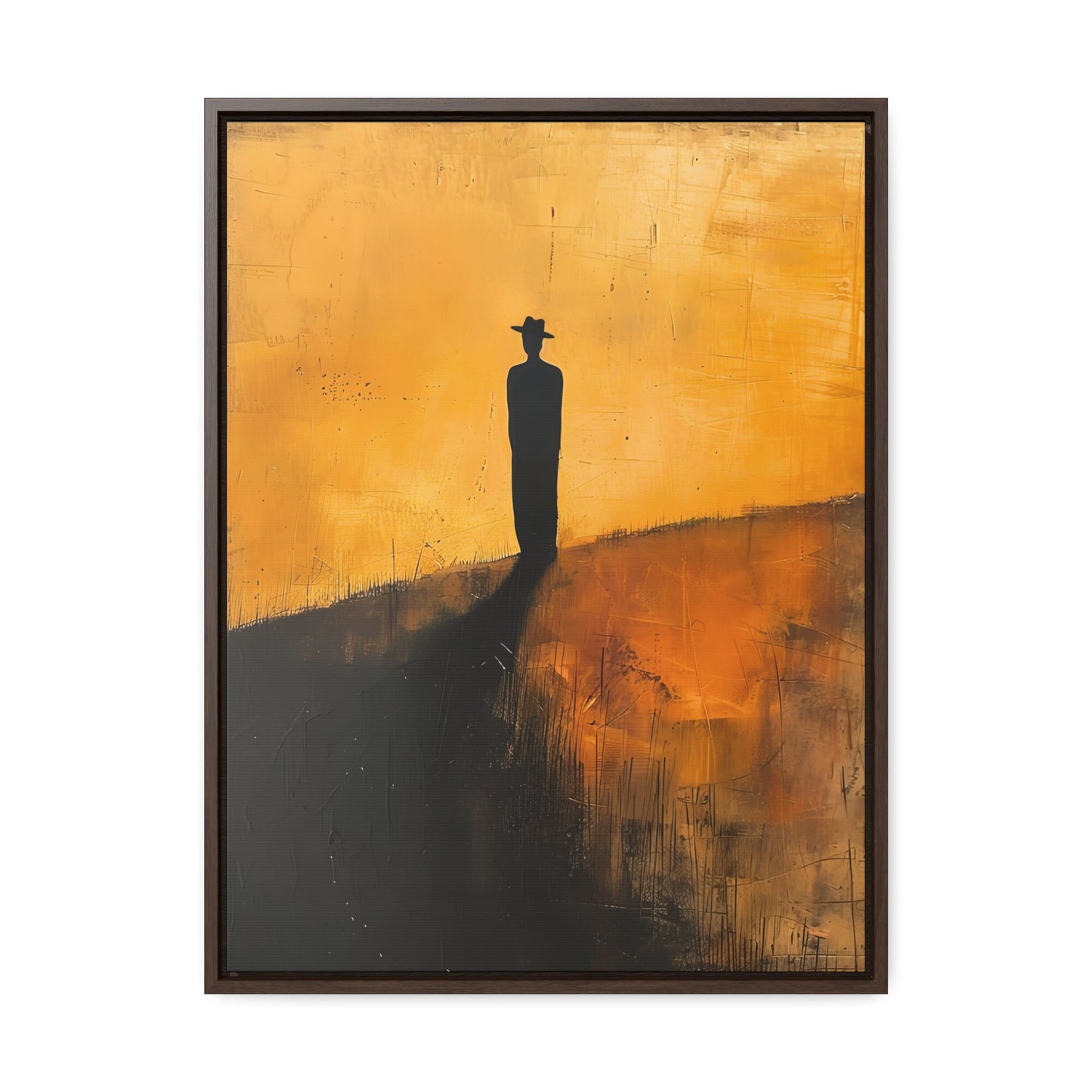 Alone, not Lonely - Framed Canvas Wall Art