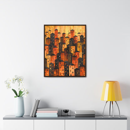 City of Inner Heights - Framed Canvas Wall Art
