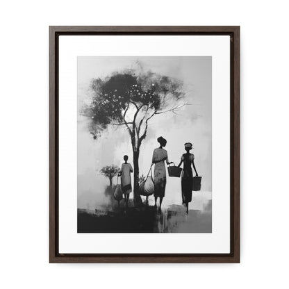 Baskets of Bond and Grace - Framed Canvas b&w Wall Art