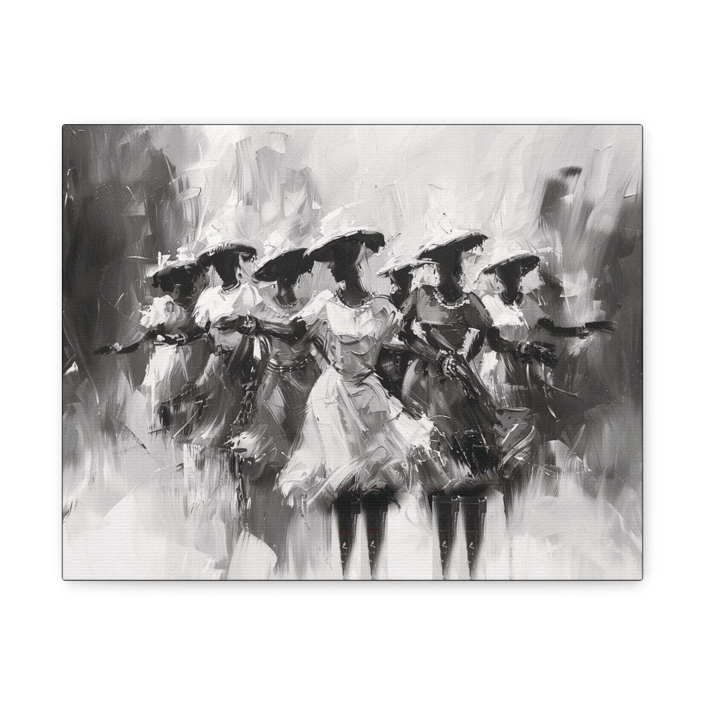 Rhythms of Joy - Canvas b&w Wall Art