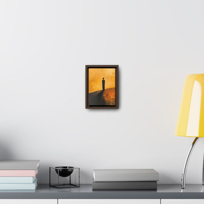 Alone, not Lonely - Framed Canvas Wall Art