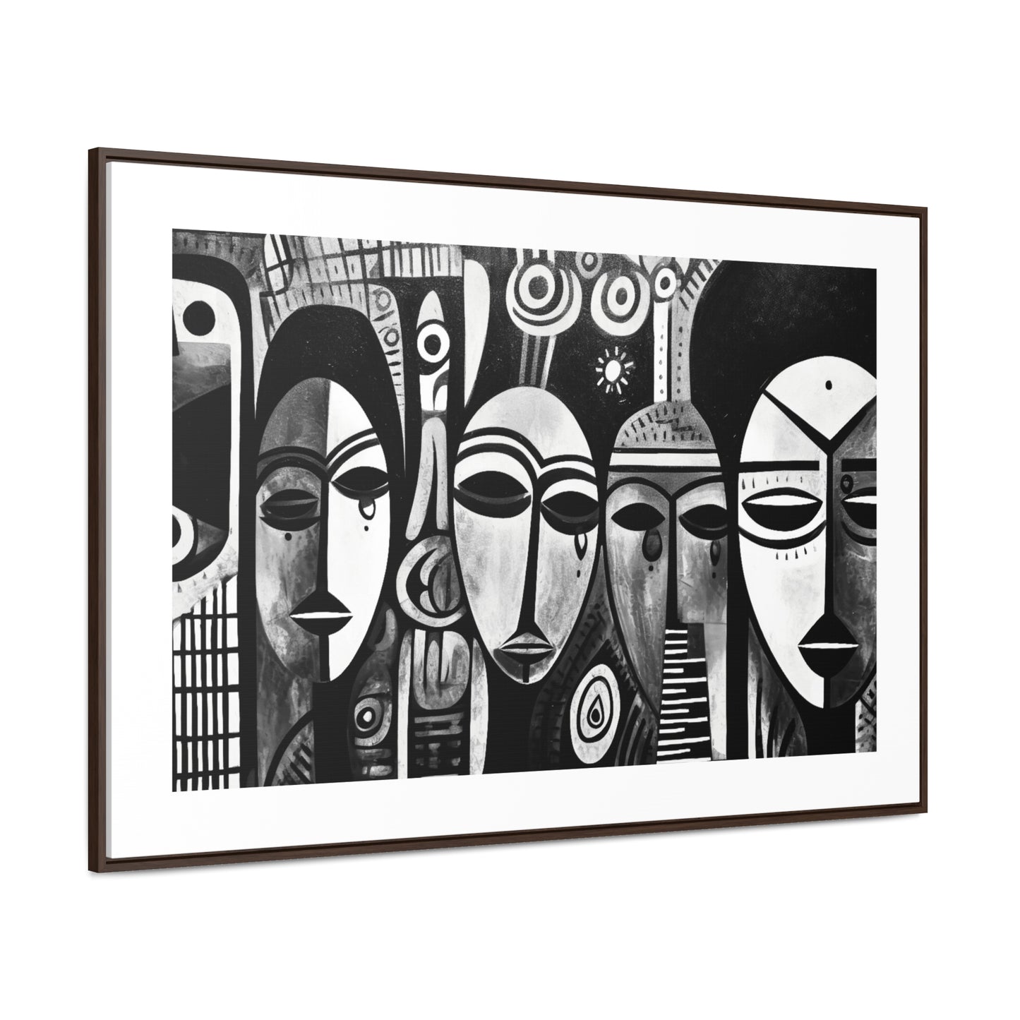 Journeys Anew - Framed Canvas b&w Wall Art