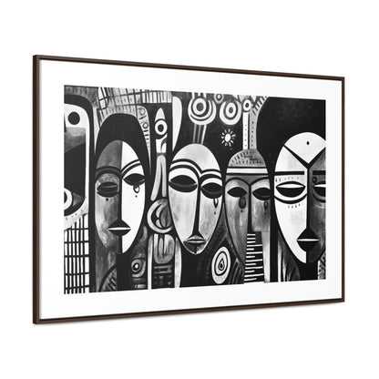 Journeys Anew - Framed Canvas b&w Wall Art