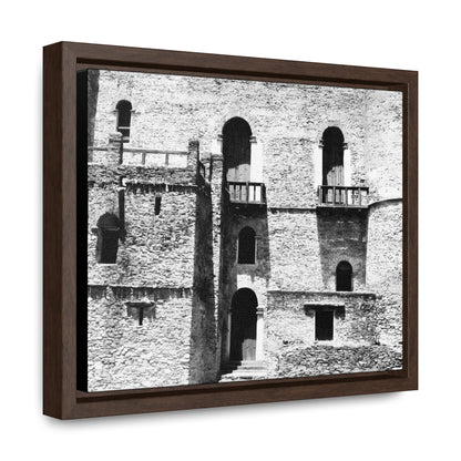 Whispers in Stone - Framed Canvas Photography b&w