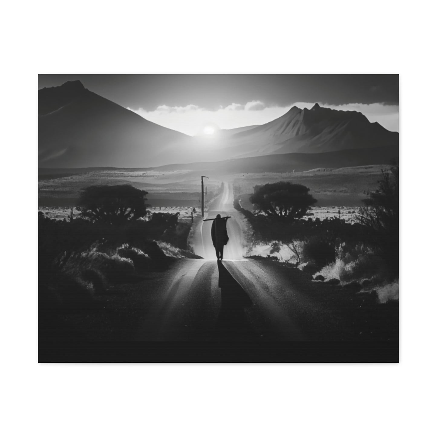 Not without purpose - Canvas b&w Wall Art