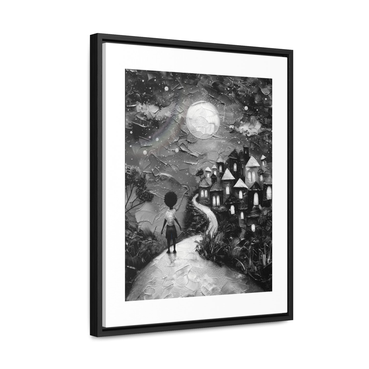 Path to Abundance II - Framed Canvas b&w Wall Art