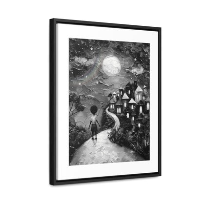 Path to Abundance II - Framed Canvas b&w Wall Art