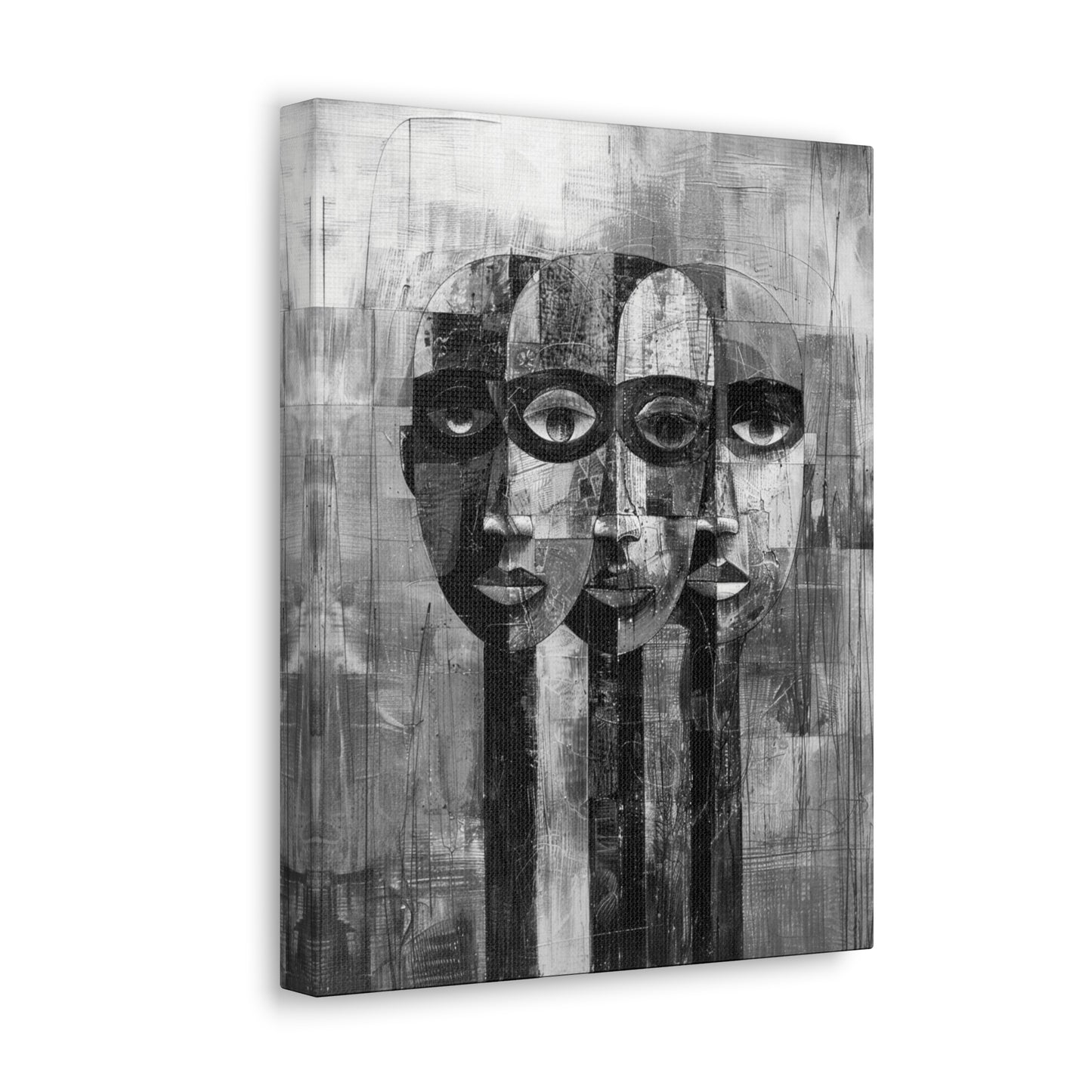 Beneath the Veil - Canvas b&w Wall Art