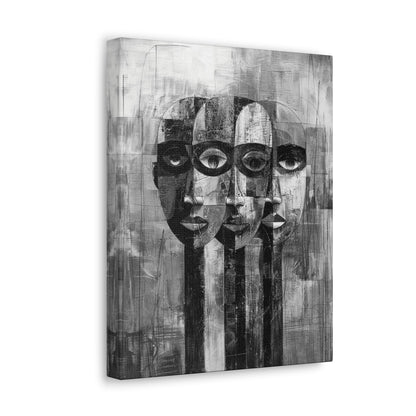 Beneath the Veil - Canvas b&w Wall Art