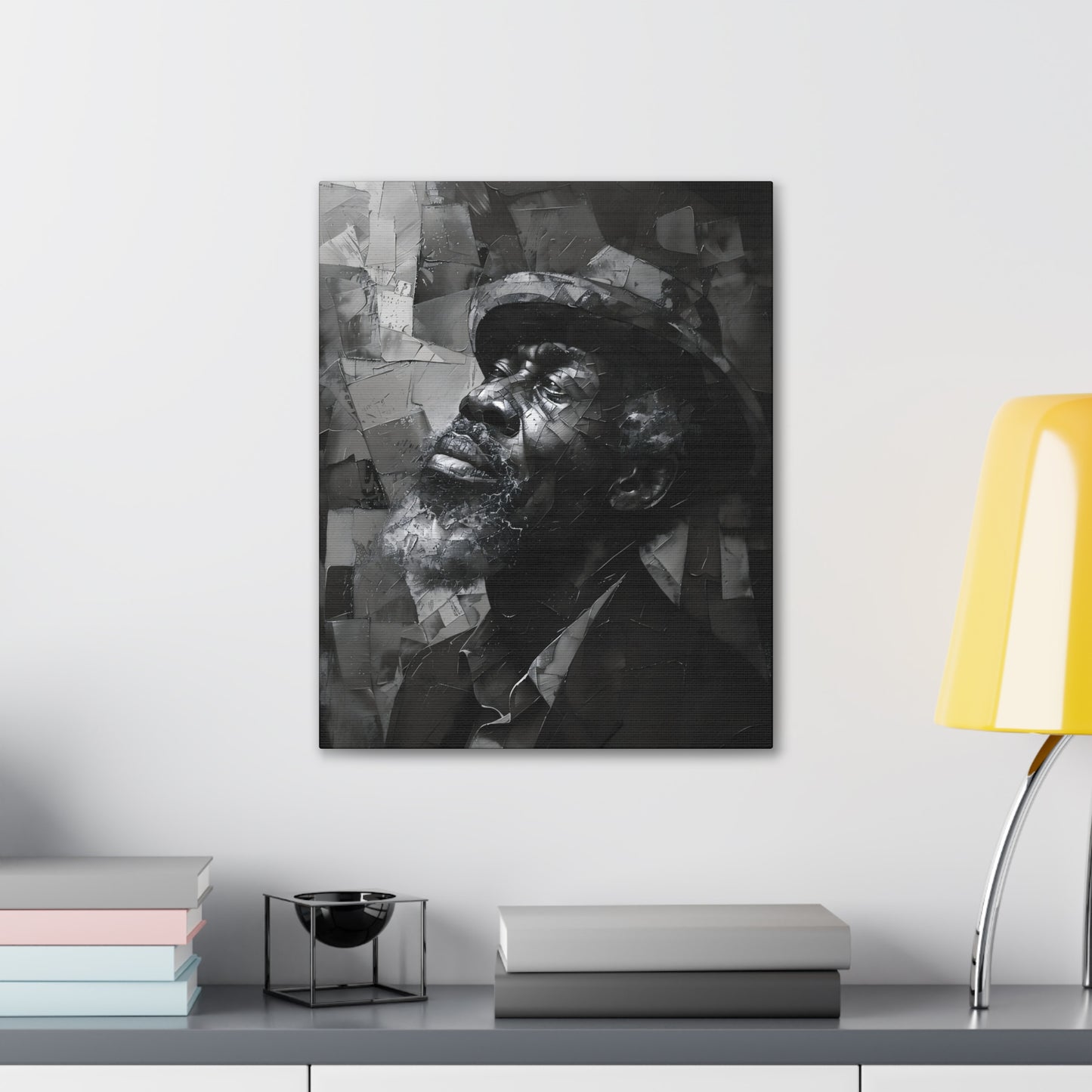 Gratitude's Whisper ተመስገን አምላኬ - Canvas b&w Wall Art