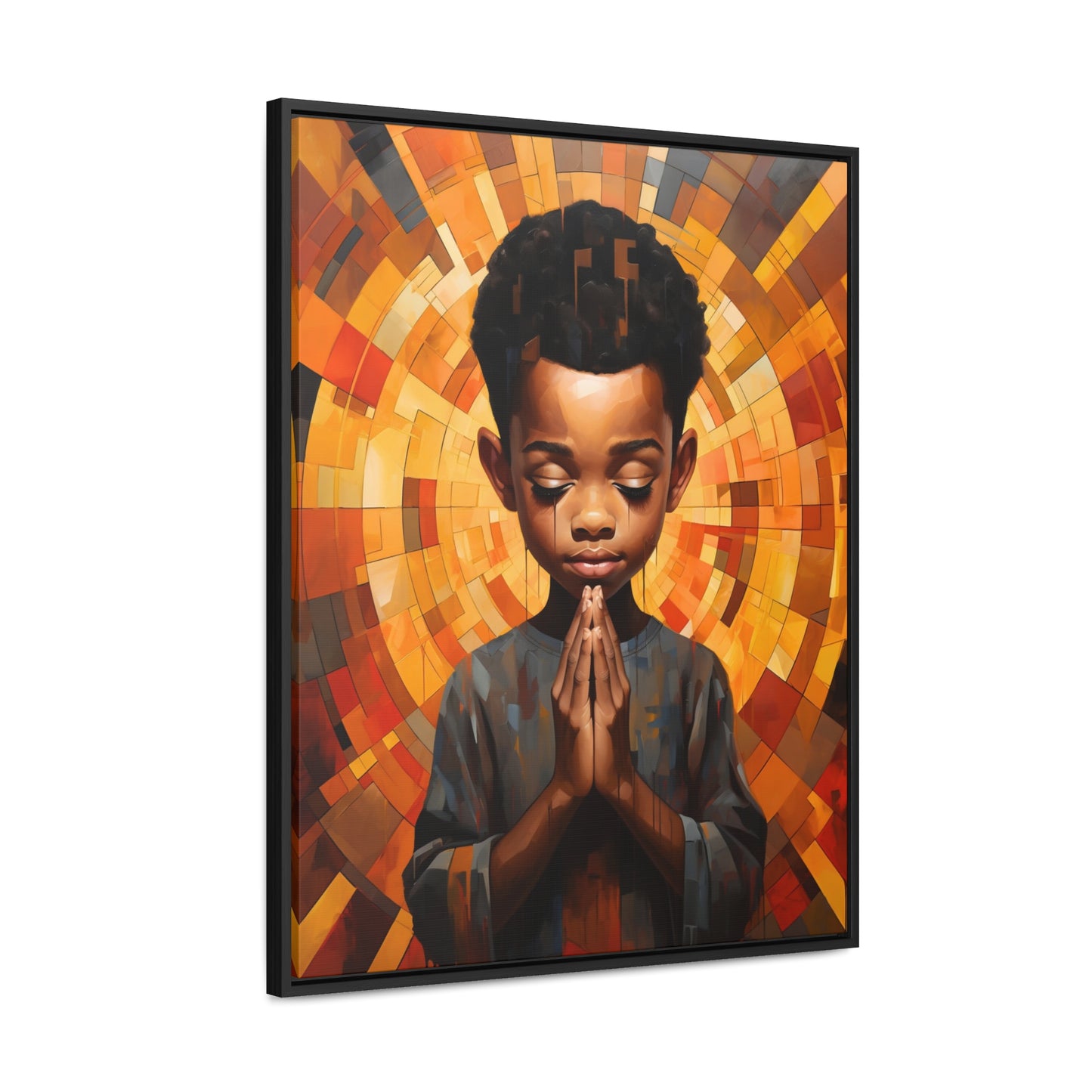 Radiance of Grace - Framed Canvas Wall Art