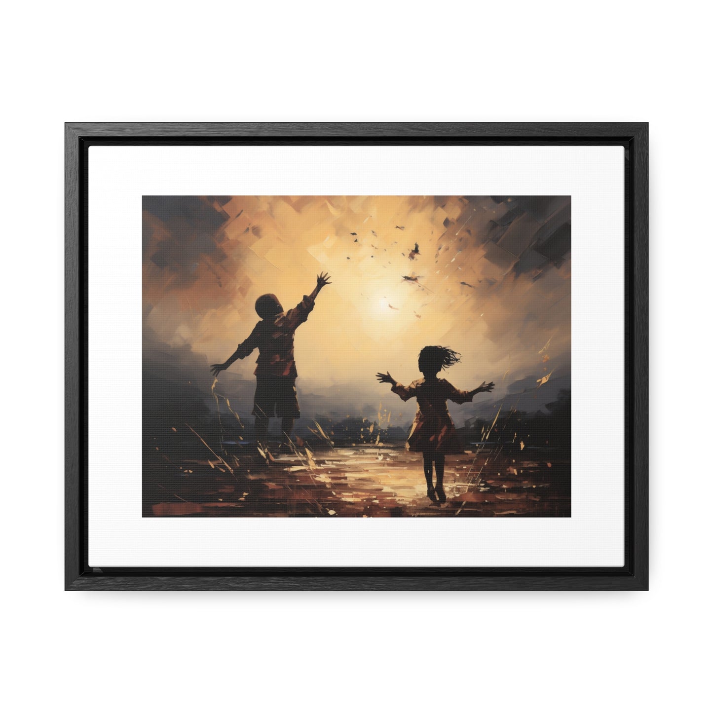 Playing with Light - Framed Canvas Wall Art