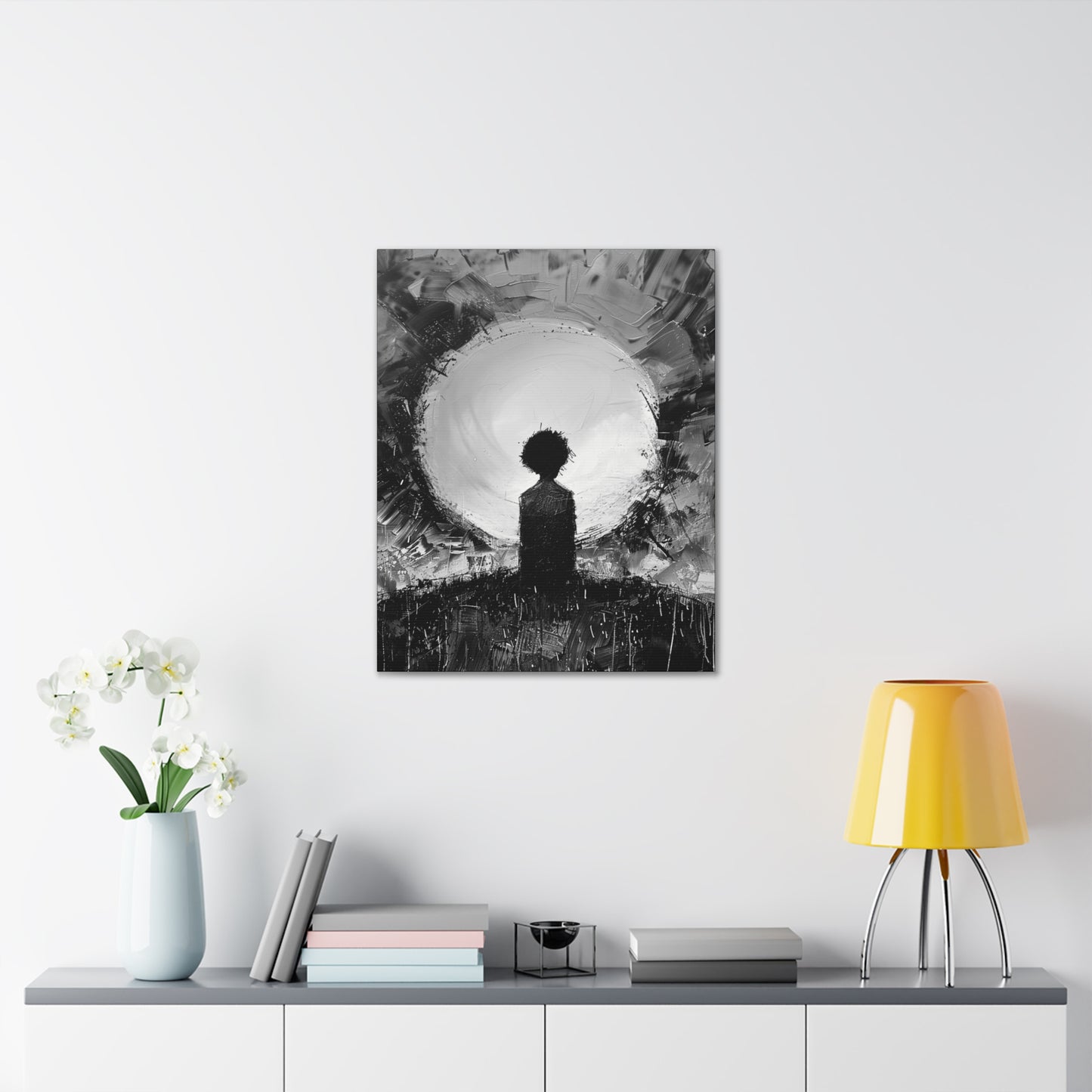 A Dawn of Promise - Canvas b&w Wall Art