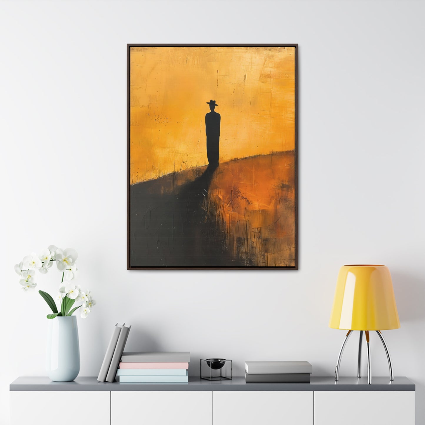 Alone, not Lonely - Framed Canvas Wall Art