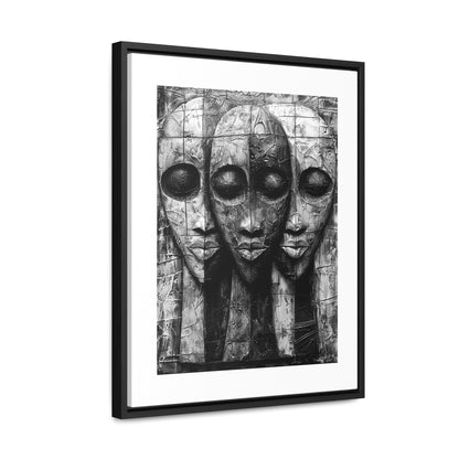 Got your back - Framed Canvas b&w Wall Art
