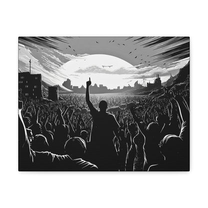 One! - Canvas b&w Wall Art