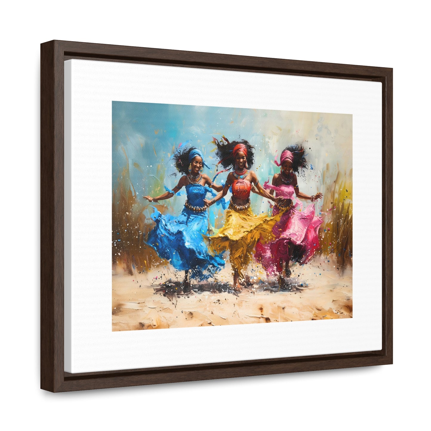 Windswept Rhythm - Framed Canvas Wall Art